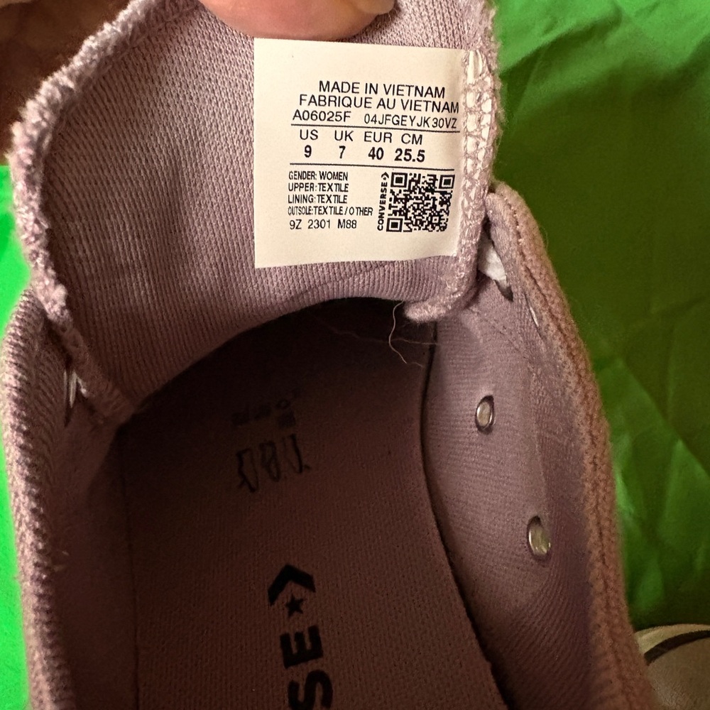 Converse All Star Pale Purple Low Top Sneakers - Picture 5 of 7